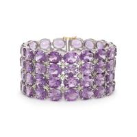 AMETHYST AND DIAMOND BRACELET