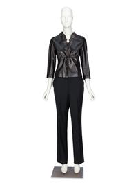 Tom Ford for Gucci, Leather Top & Wool Pants
