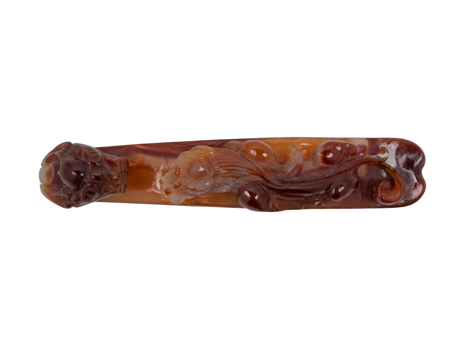 A Chinese Agate Belt Hook