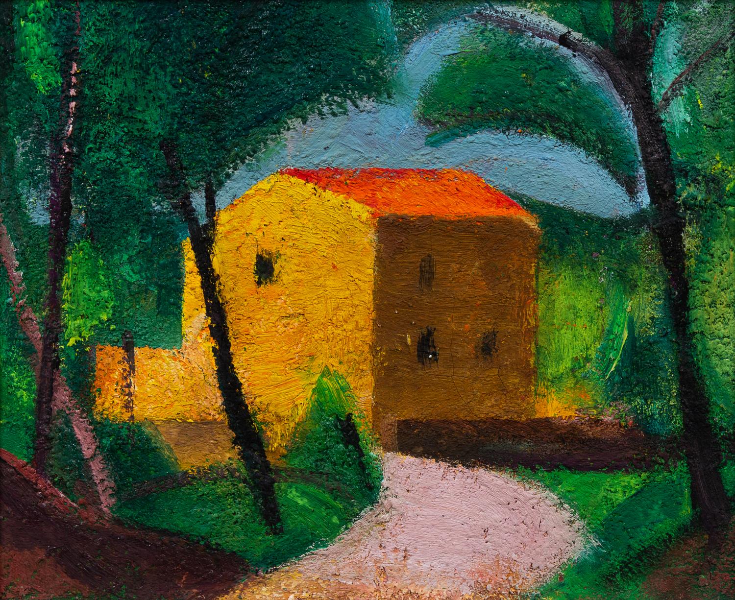 Miguel Villa Bassols, (Spanish, 1901-1988), Poblo de Segur, 1983