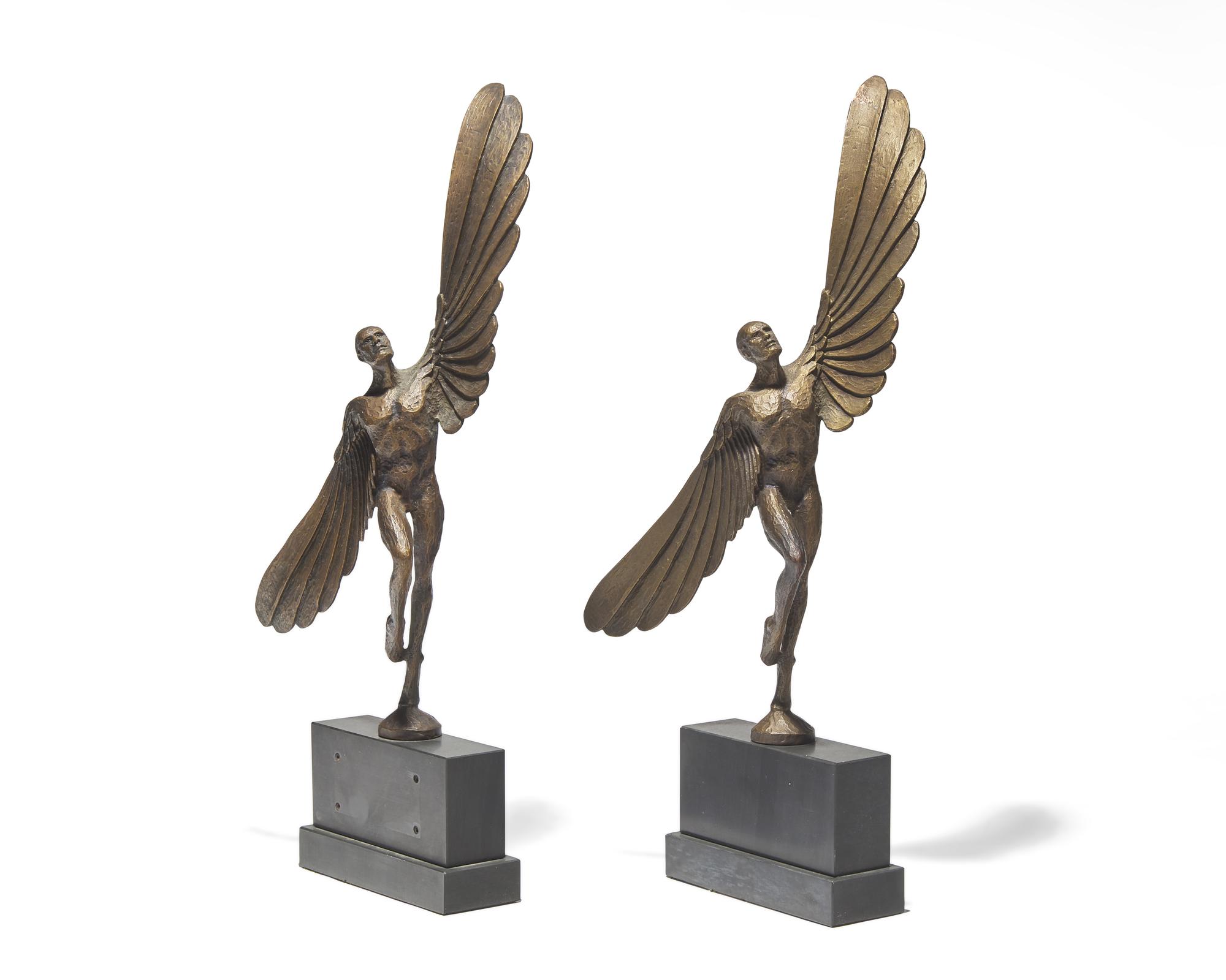 Pair of Dancing Icarus Sculptures