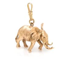 YELLOW GOLD ELEPHANT CHARM