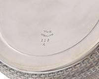 A Three-Piece Sterling Silver "Basket Weave" Tea Service