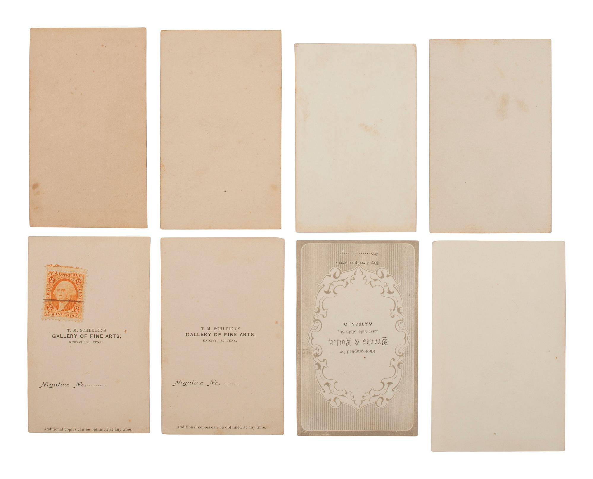 [CIVIL WAR] Civil War CDV collection likely assembled by a soldier, incl. generals, signed portraits, and a view of "The Castle" in Vicksburg, MS.