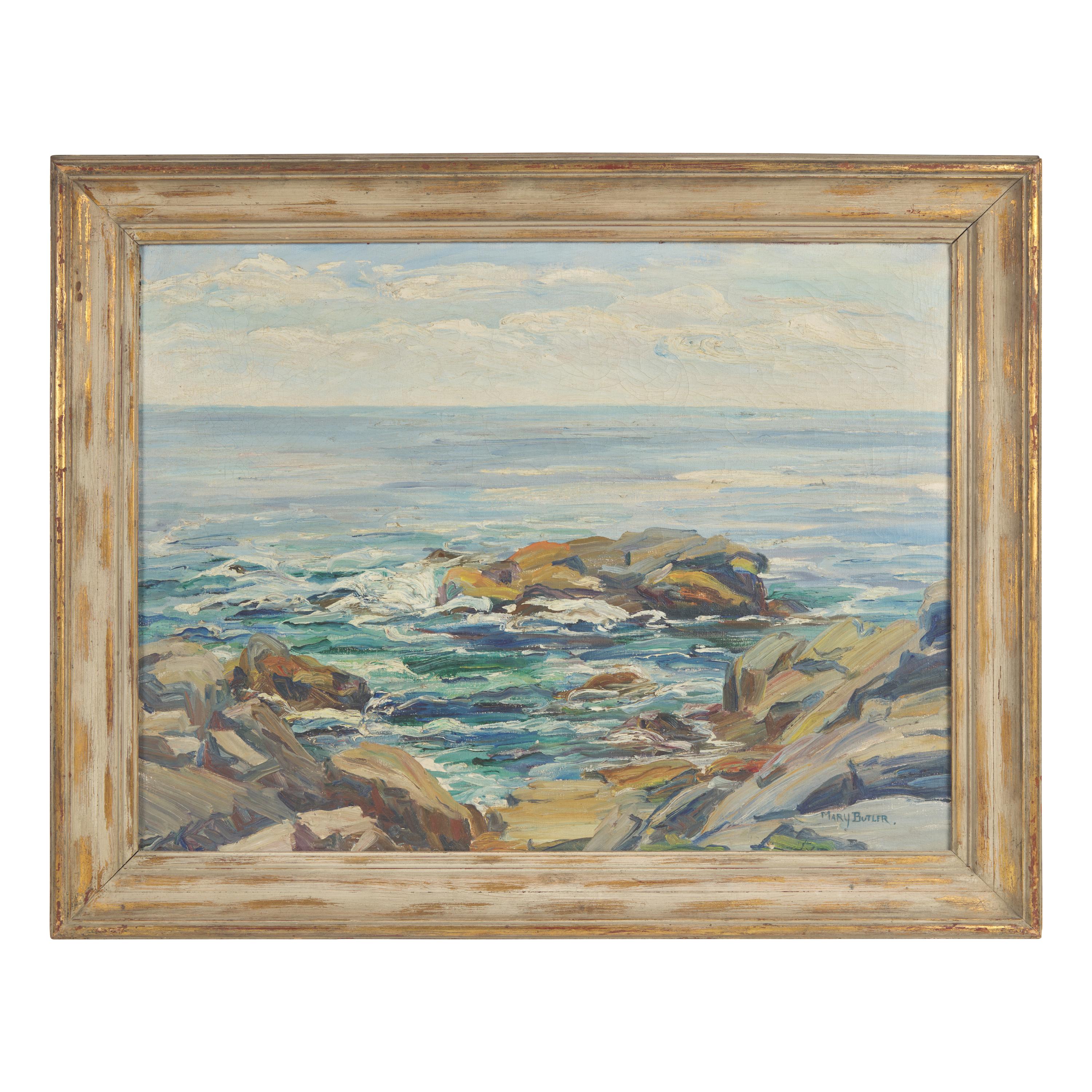 Mary Cable Butler (American, 1865–1946) — Surf and Rocks