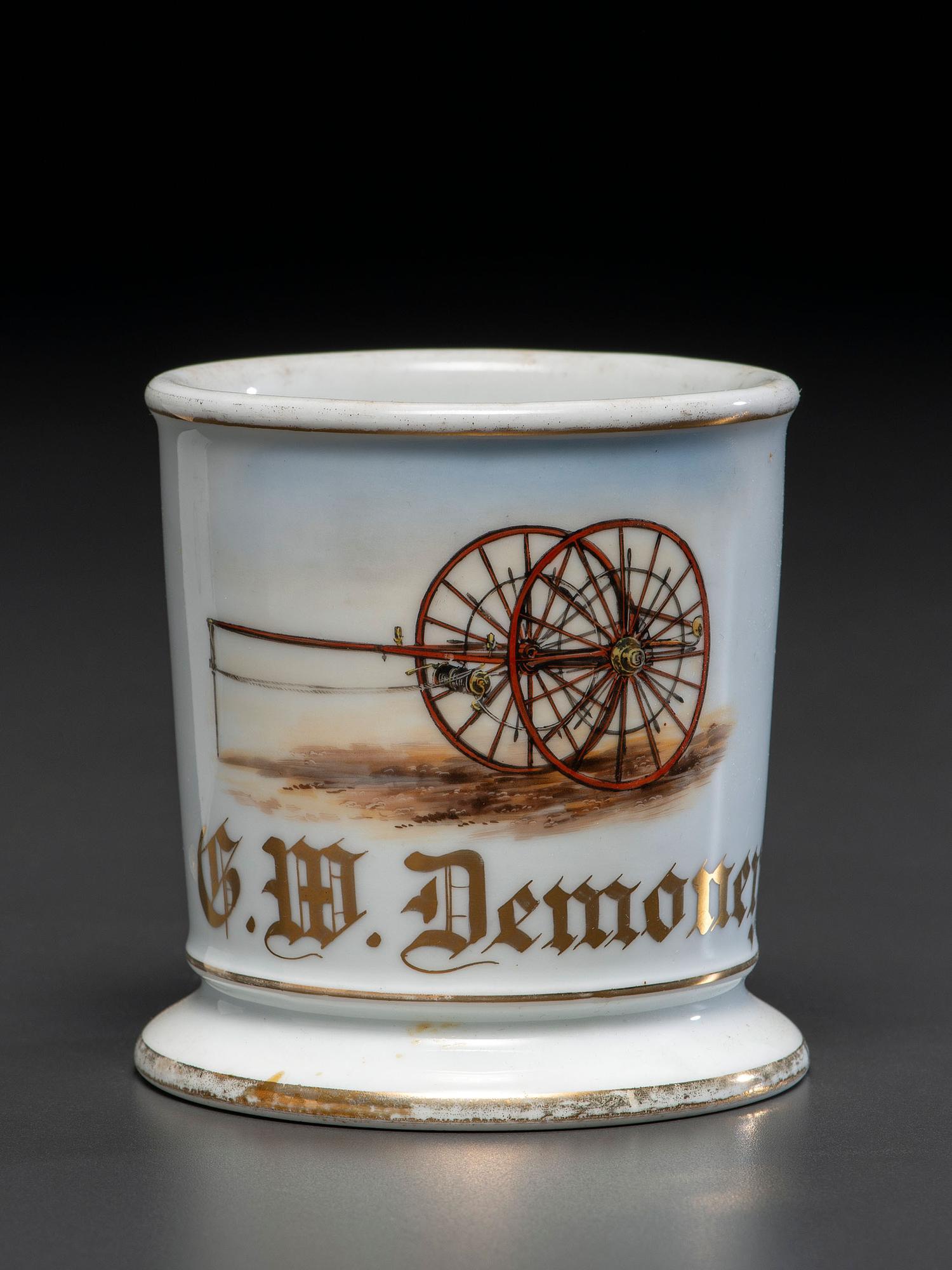 A Fireman's Porcelain Occupational Shaving Mug