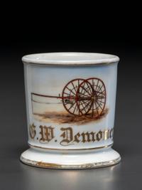 A Fireman's Porcelain Occupational Shaving Mug