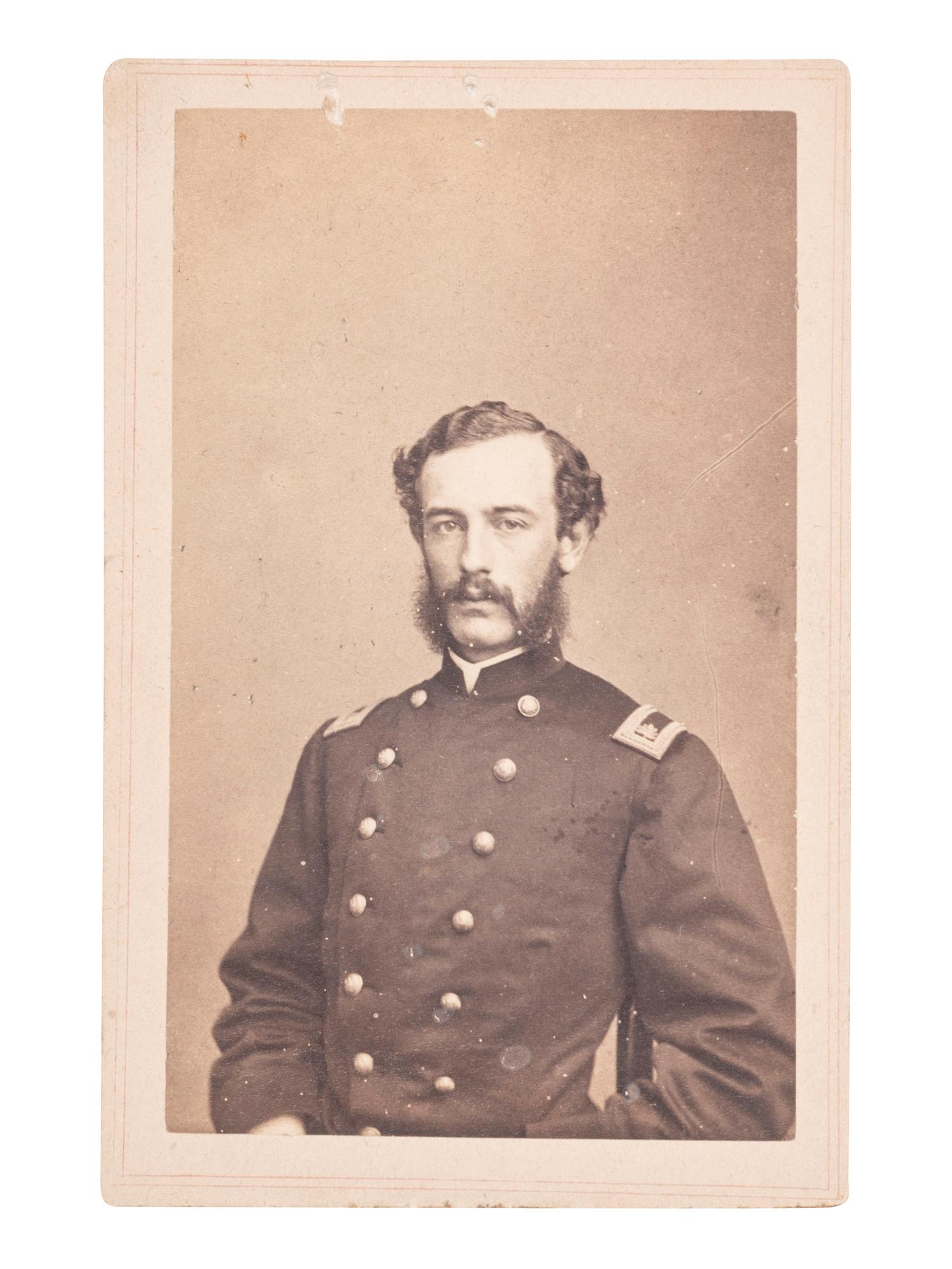[CIVIL WAR]. A collection of items identified to General James Lyman Van Buren, incl. US Model 1860 Light Cavalry saber, buff saber belt, shoulder straps, insignia, and photographs.