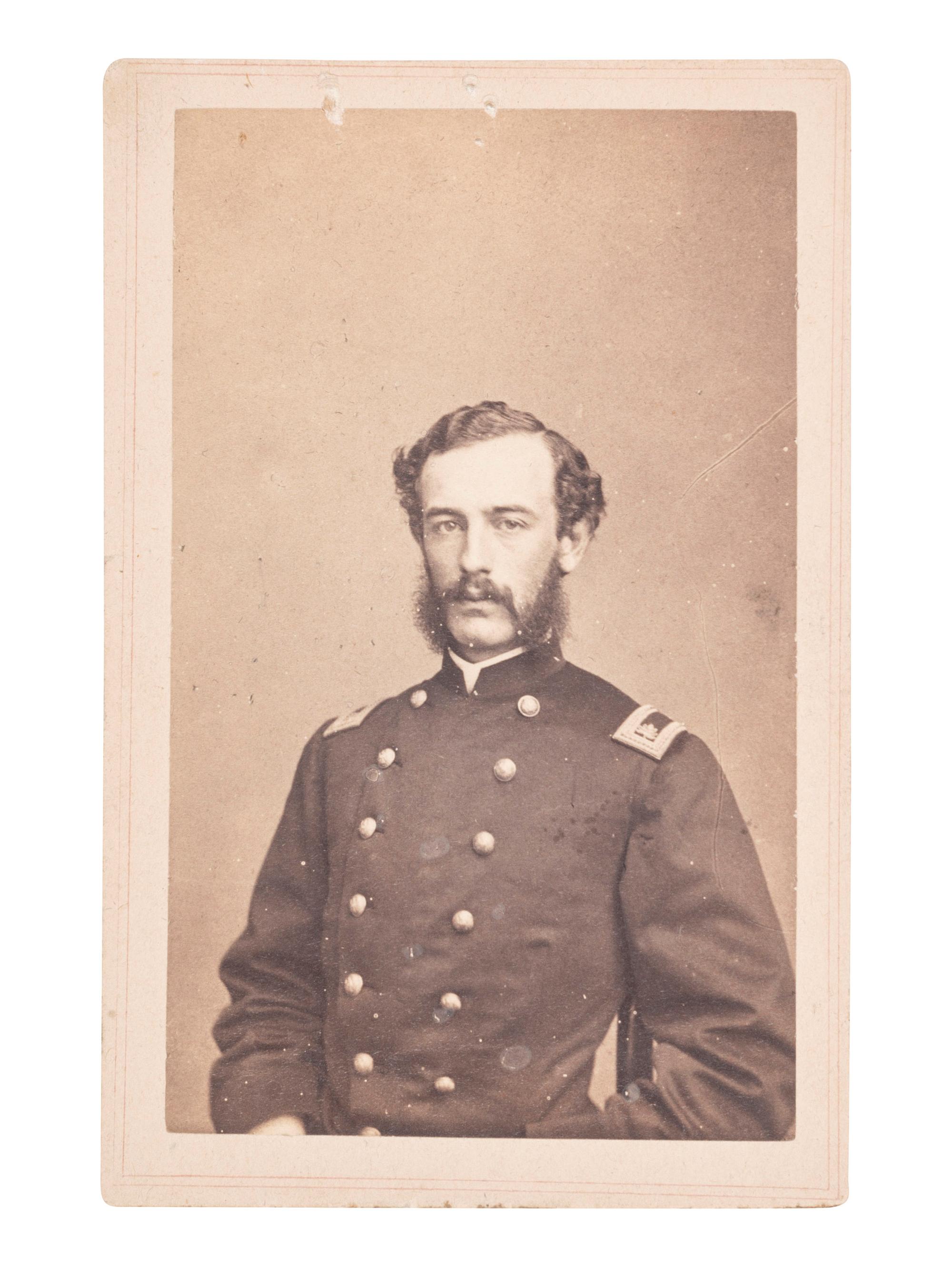 [CIVIL WAR]. A collection of items identified to General James Lyman Van Buren, incl. US Model 1860 Light Cavalry saber, buff saber belt, shoulder straps, insignia, and photographs.