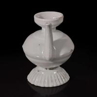 A small Chinese white glazed porcelain ewer Ming dynasty or earlier
