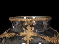A French Gilt Bronze Mounted Etched Glass Vase