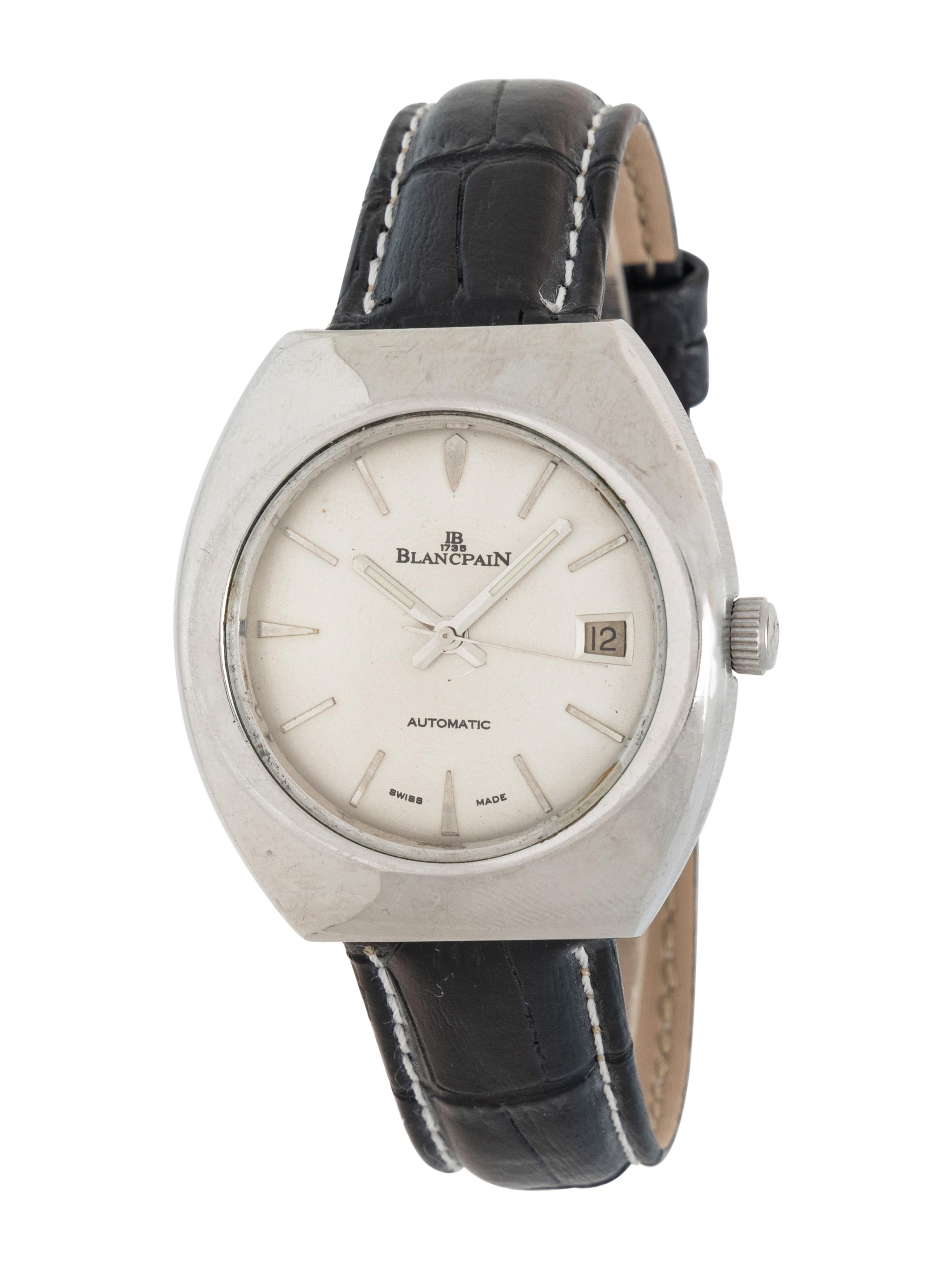 BLANCPAIN, STAINLESS STEEL DATE WATCH