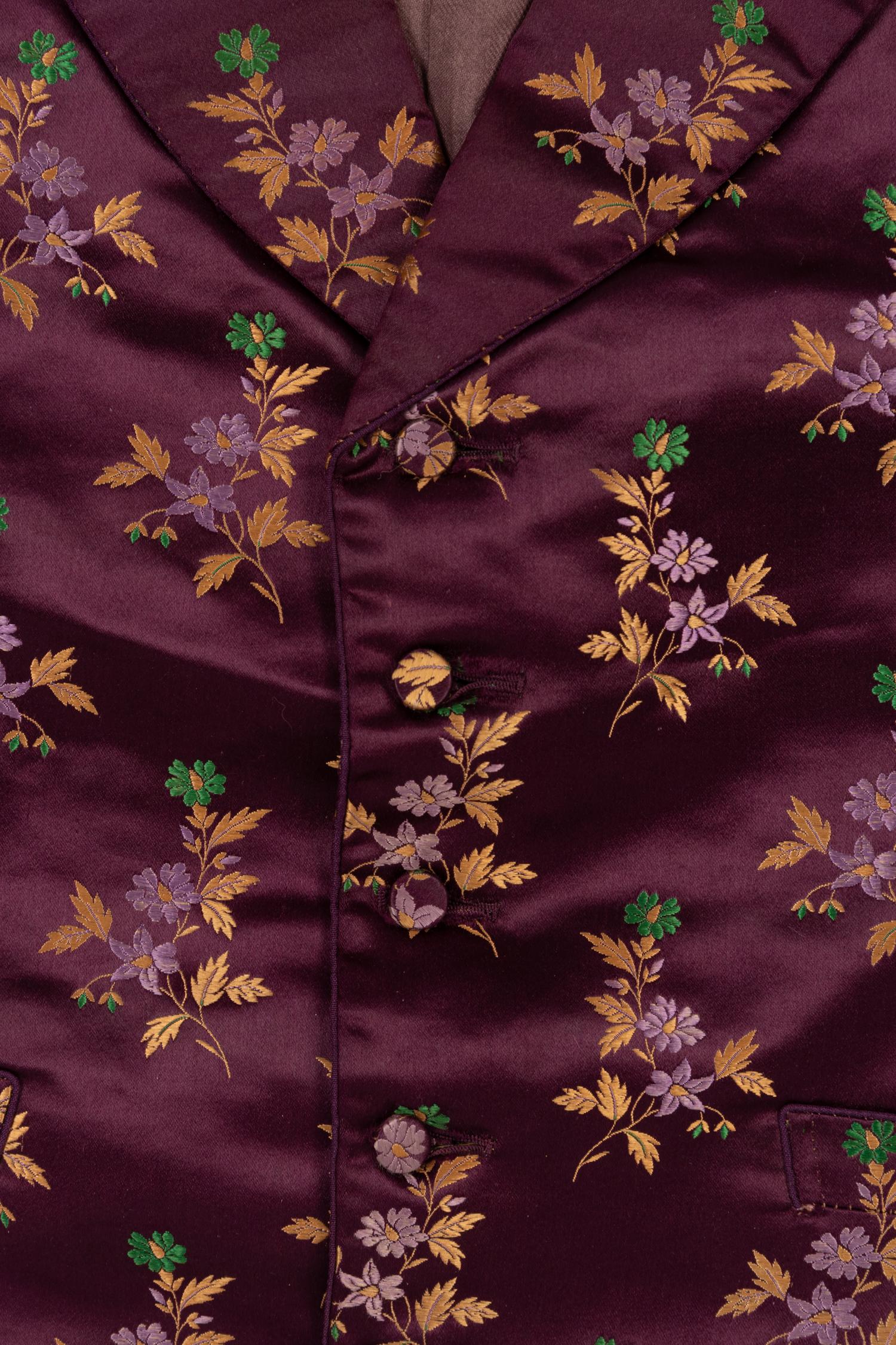 Three Men's 19th Century Waistcoats/Vests, 1840-1860