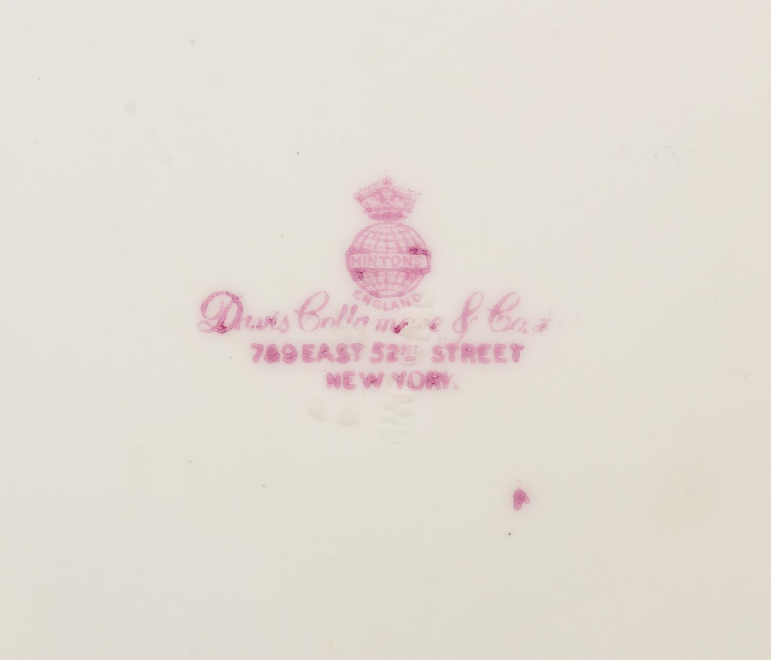A Minton Porcelain Dinner Service