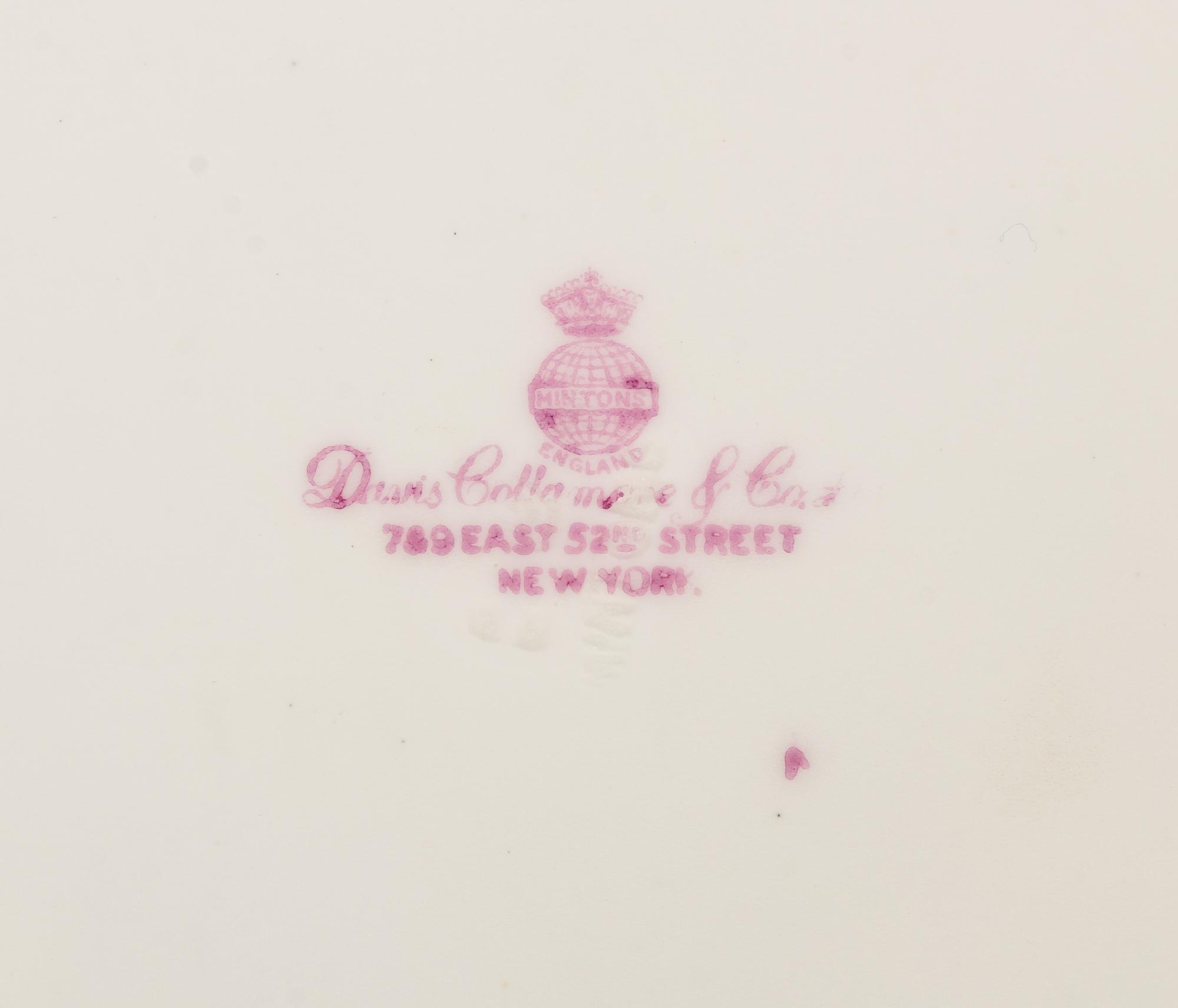 A Minton Porcelain Dinner Service