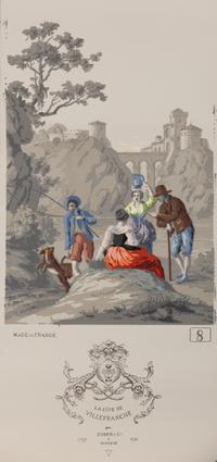 A Complete Set of Fourteen Zuber et Cie. La Cote de Villefranche Wallpaper Panels