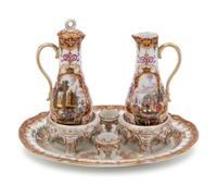 Two German Porcelain Cruet Bottles