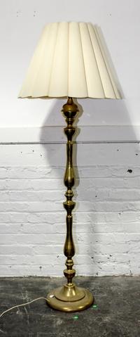 A Brass Floor Lamp. Height 60 inches.