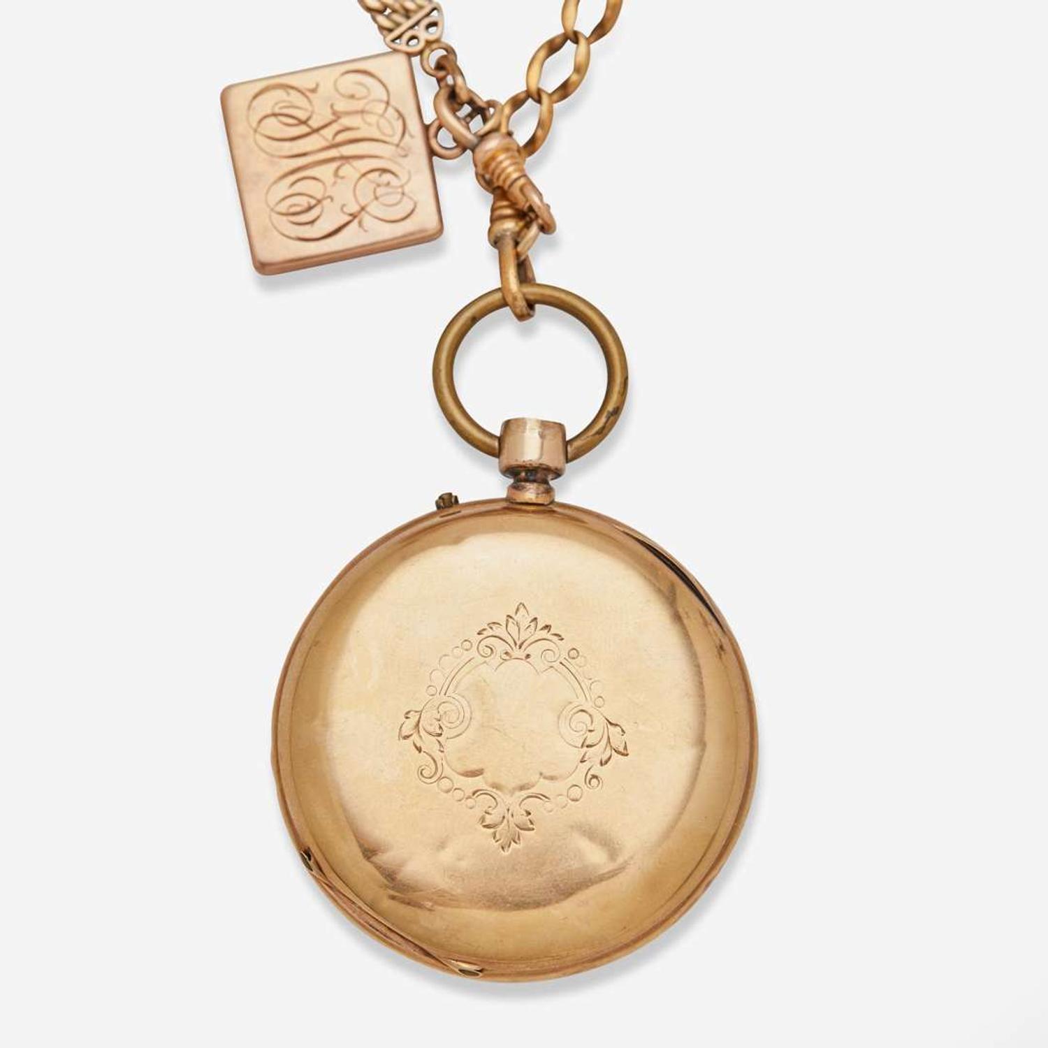 A 14K Yellow Gold Pocket Watch
