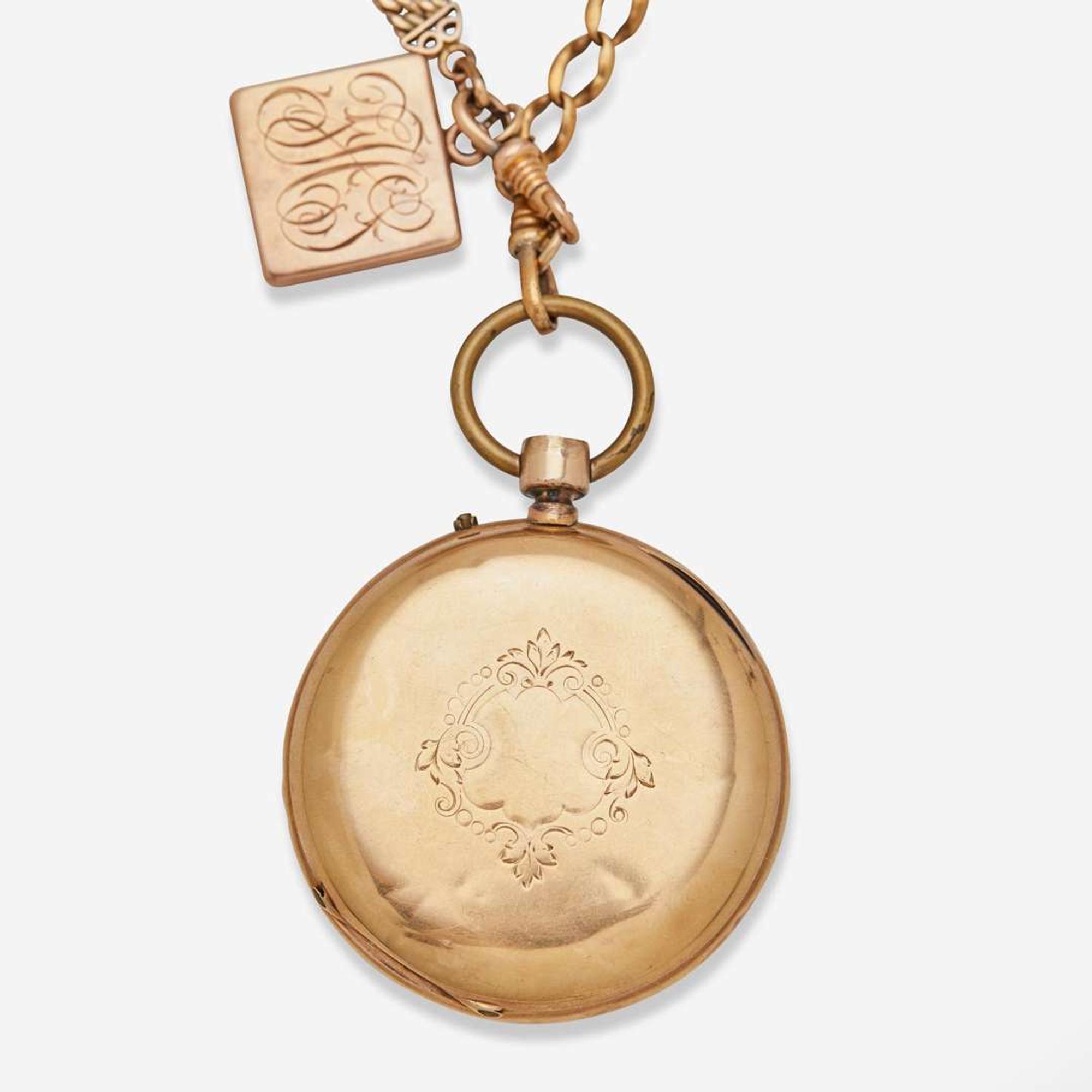 A 14K Yellow Gold Pocket Watch