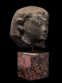 An Egyptian Granite Head of an Official