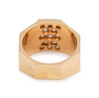 BICOLOR GOLD AND DIAMOND RING