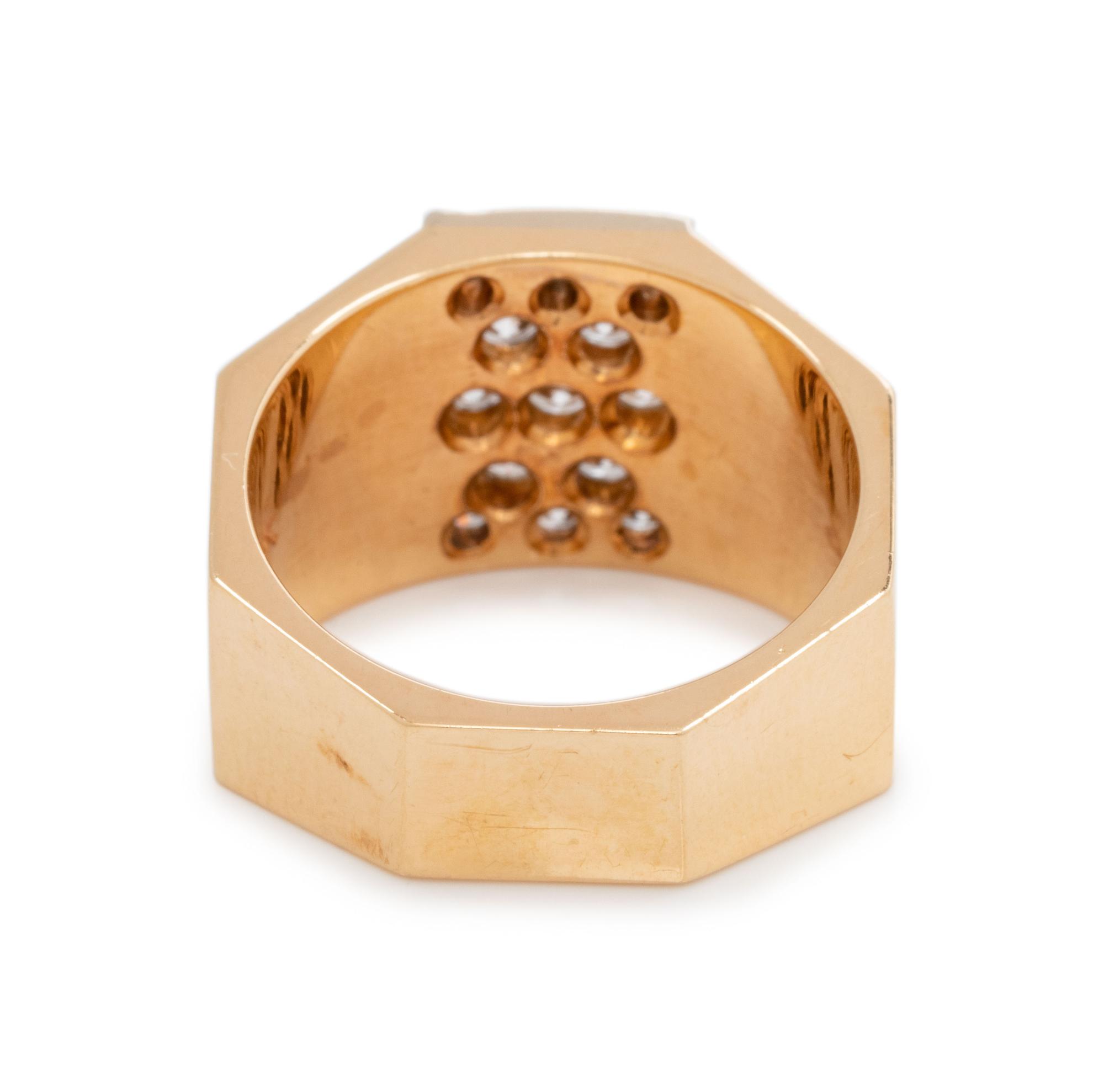 BICOLOR GOLD AND DIAMOND RING