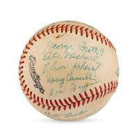 A 1959 Green Bay Blue Jays Team Signed Autograph Baseball