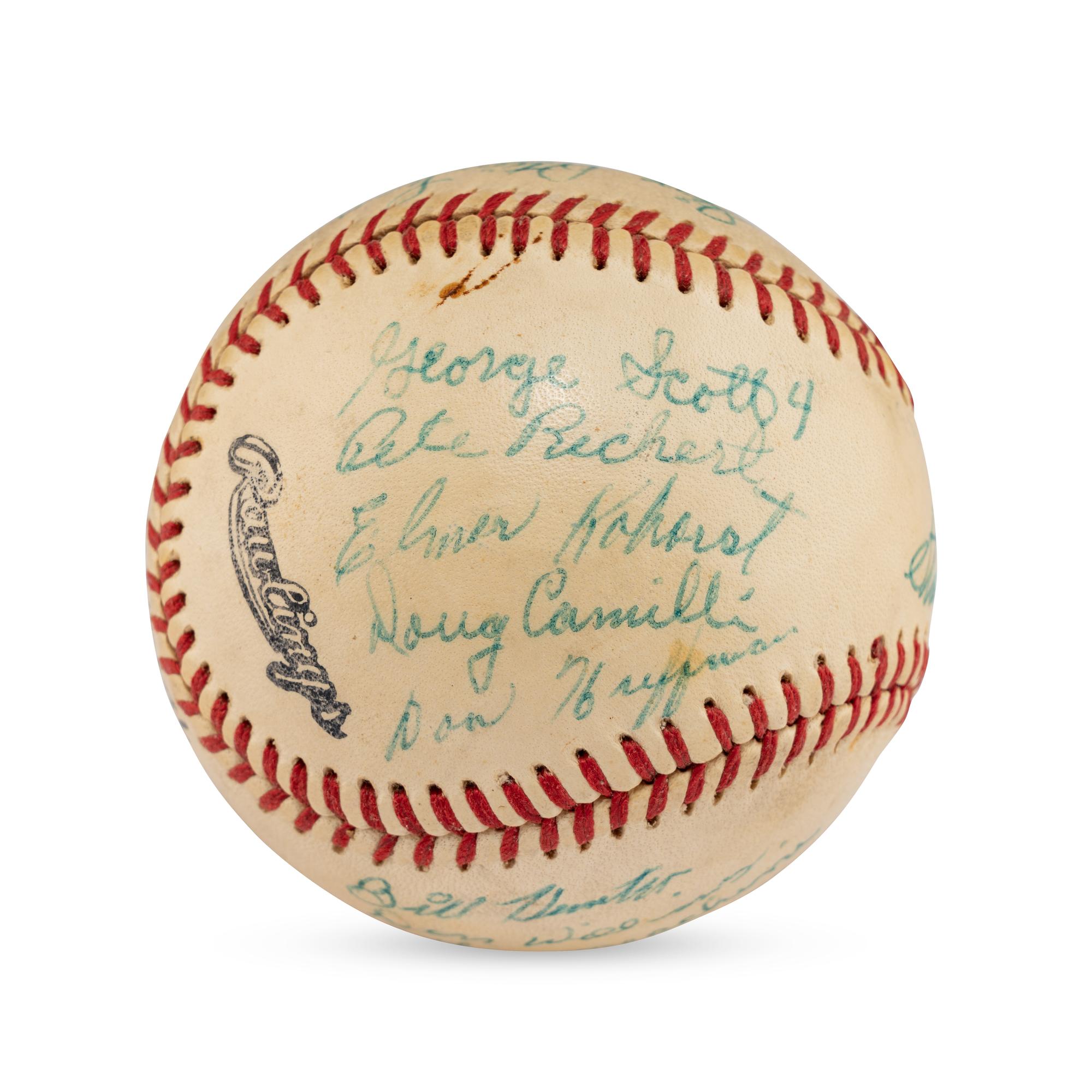 A 1959 Green Bay Blue Jays Team Signed Autograph Baseball