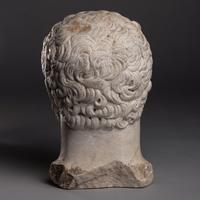 A Grand Tour Marble Portrait Head of Emperor Caracalla