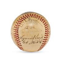 A 1941 Seattle Rainers Team Signed Autograph Baseball