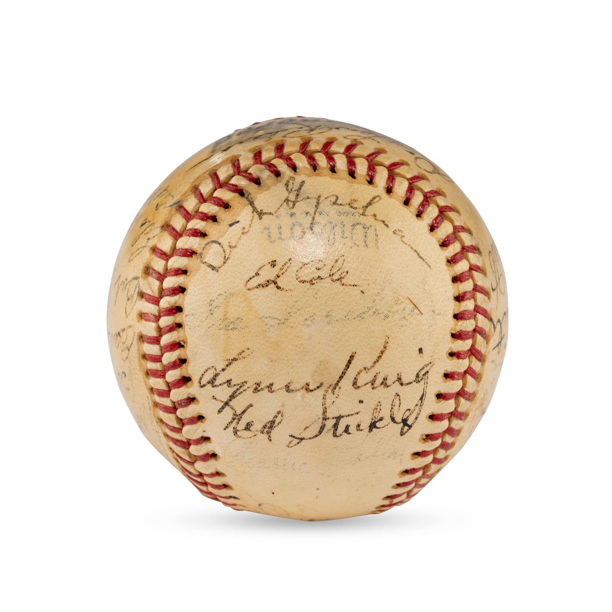 A 1941 Seattle Rainers Team Signed Autograph Baseball