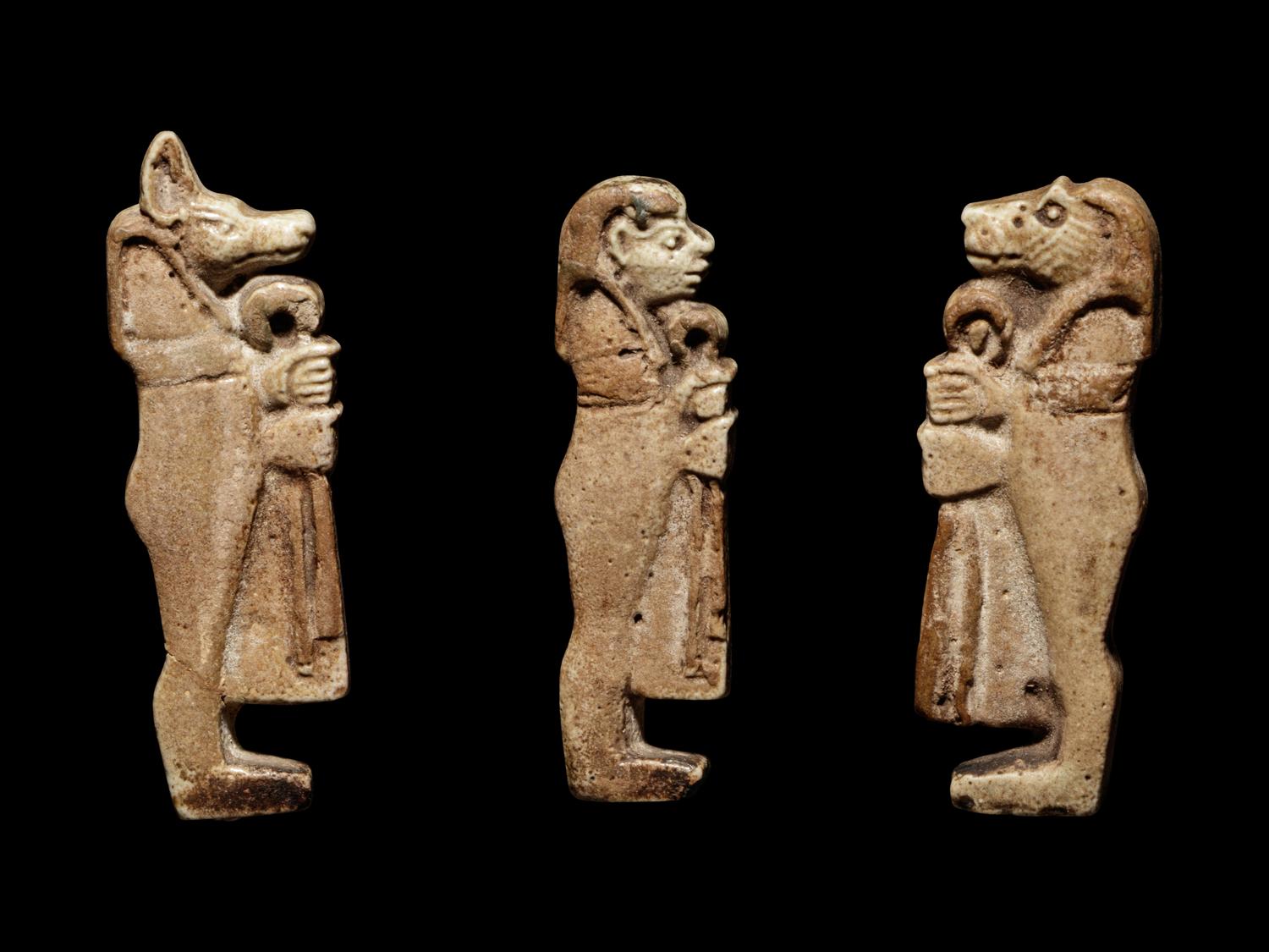 Three Egyptian Faience Amulets