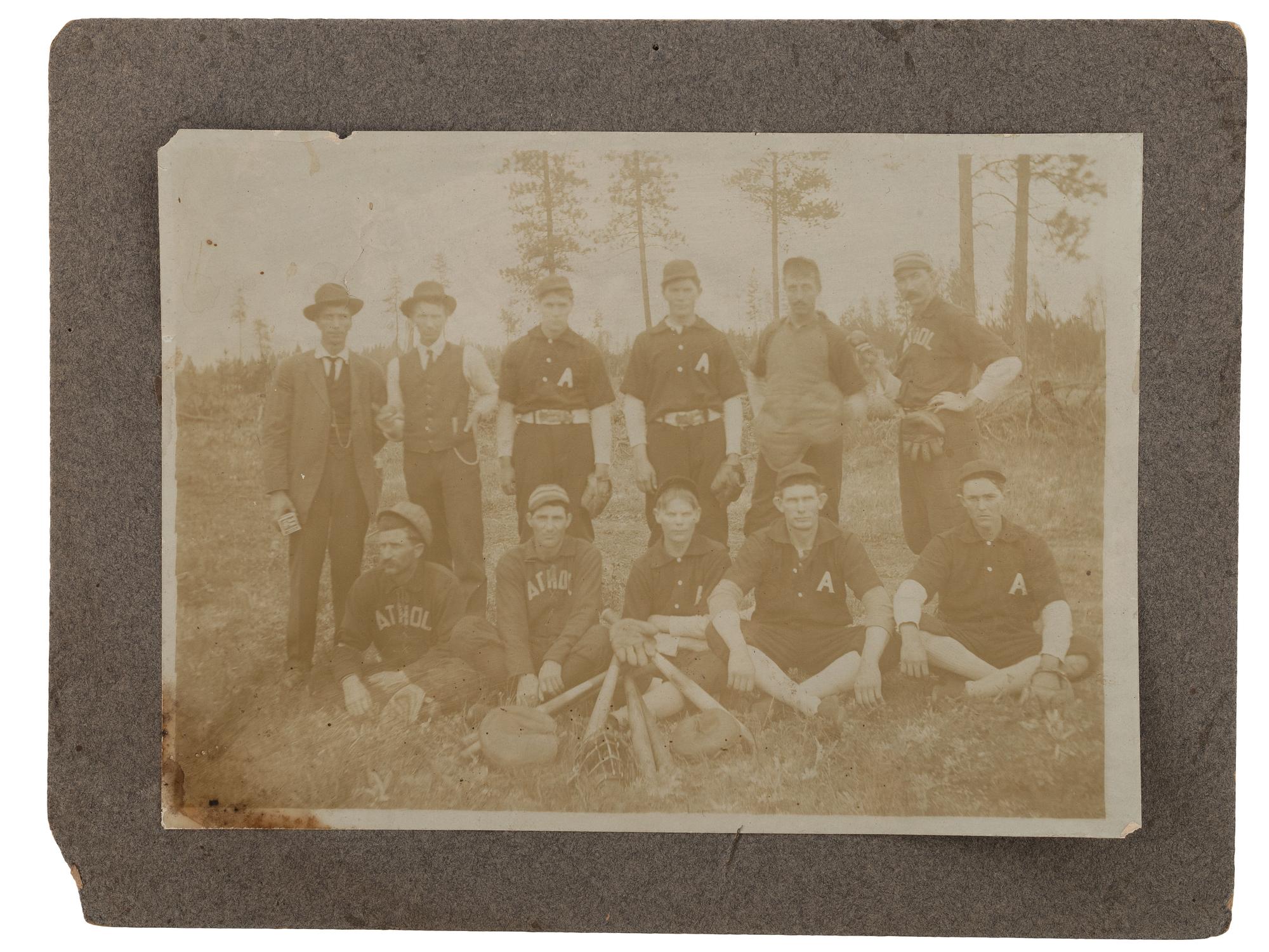 [BASEBALL]. A group of early baseball photographs, comprising:
