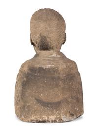 A Carved Stone Bust of a Gentleman