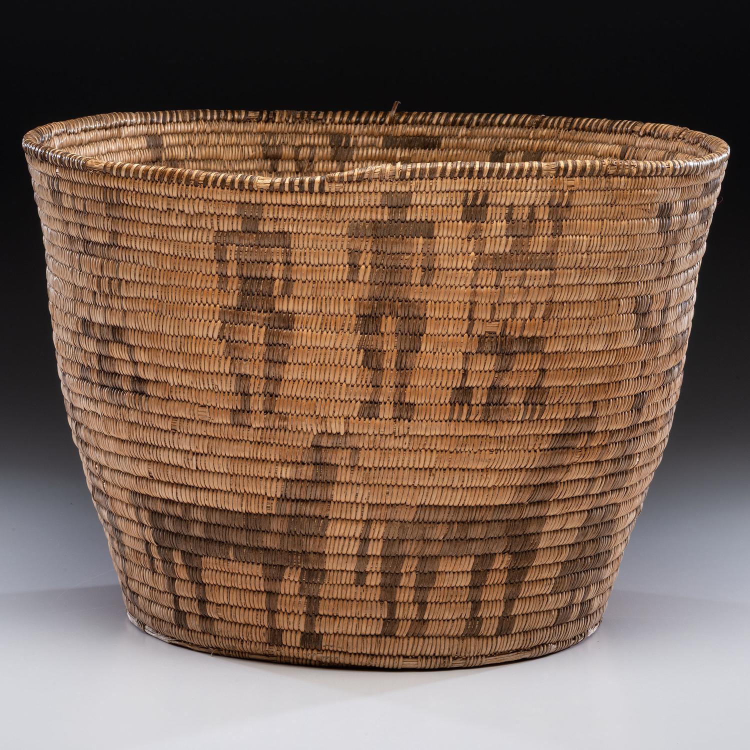 Akimel O'odham Basketry Olla, with Figures