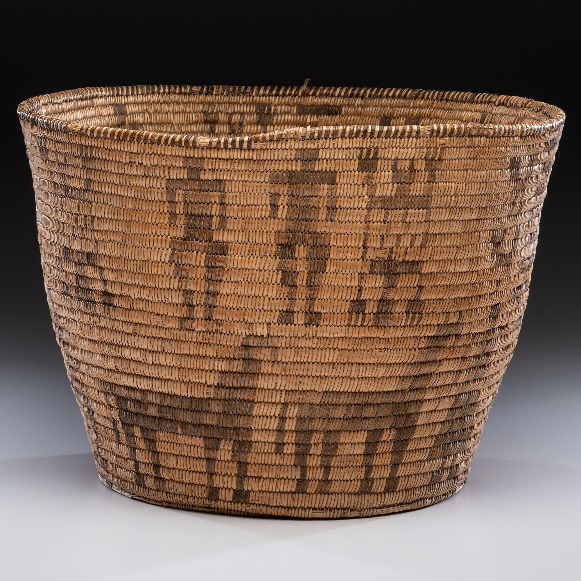 Akimel O'odham Basketry Olla, with Figures
