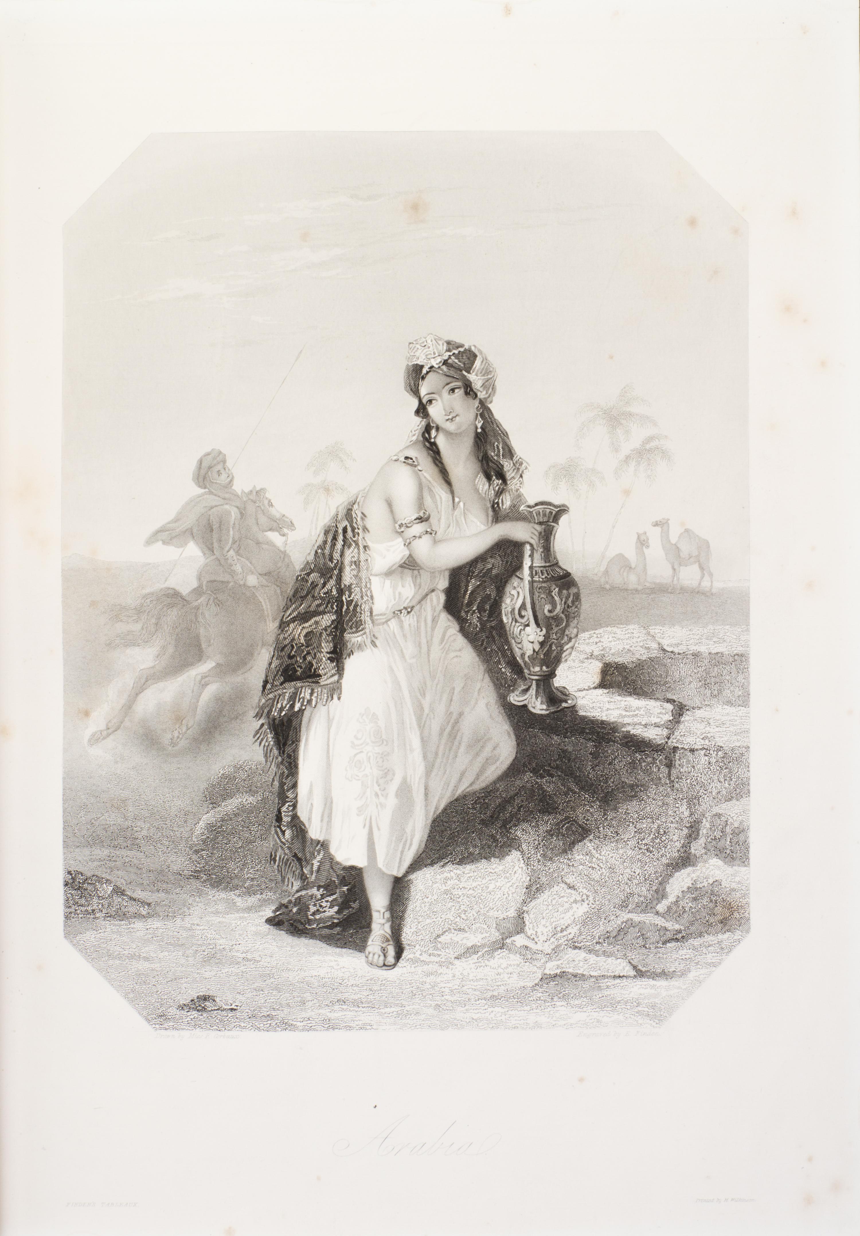 (ENGRAVINGS) FINDEN, W. AND E. Findens' Tableaux of National Character, Beauty and Costume. London, 1873. 2 vols.
