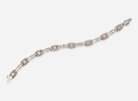A Platinum and Diamond Bracelet