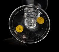 An English Four-Sided Pedestal Wine Glass