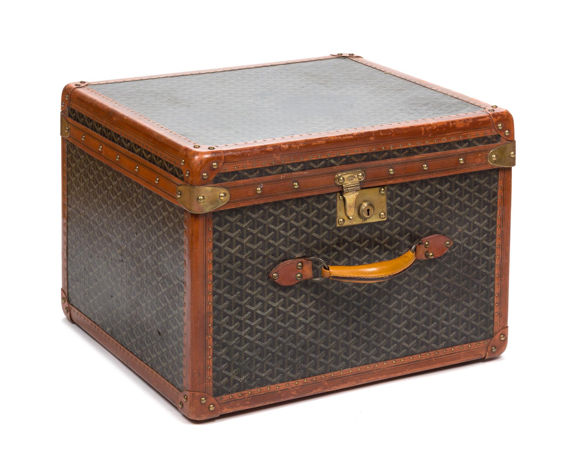 A Goyard Small Hardsided Trunk, 19.5" x 13.5" x 17.5".