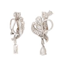 Diamond and Platinum Earrings
