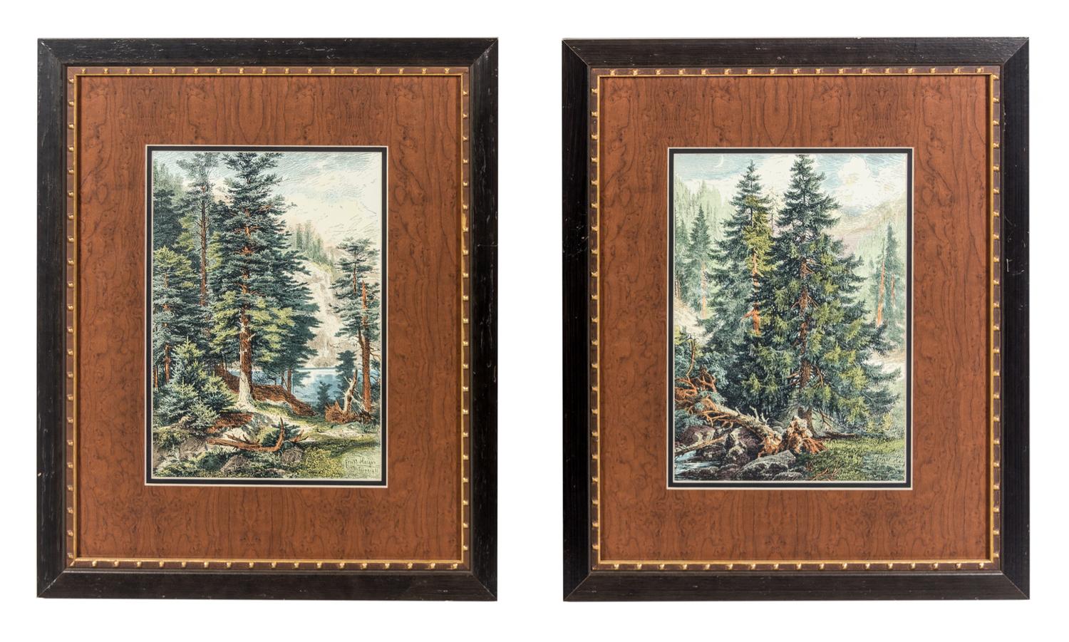 After Ernst Heyn, (German, 1841-1894), Lakeside Beauty and Majestic View (two works)