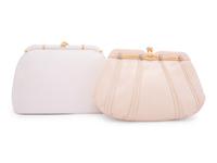 Two Judith Leiber Exotic Skin Clutches