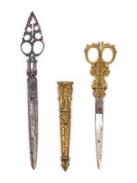 Two Sets of Continental Steel Scissors