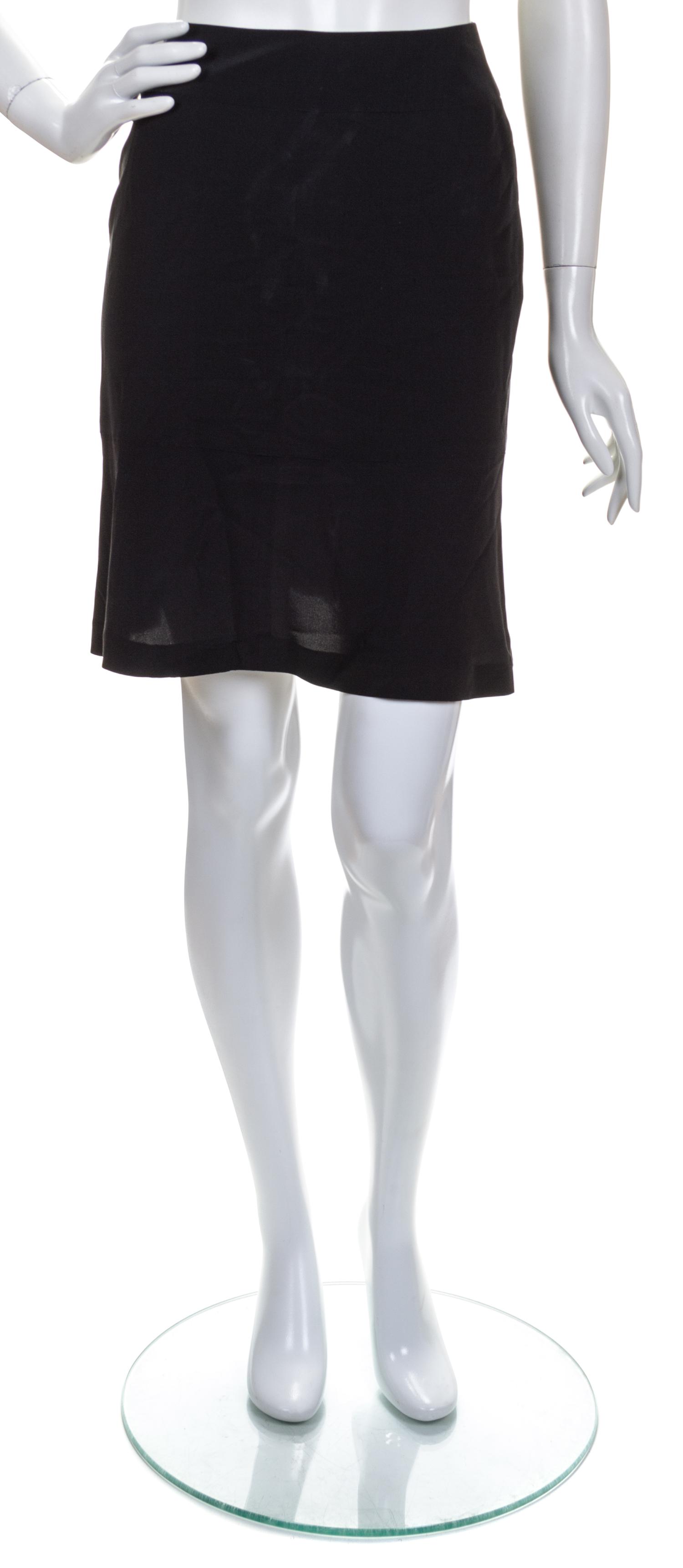 A Chanel Black Evening Suit, Size 38.