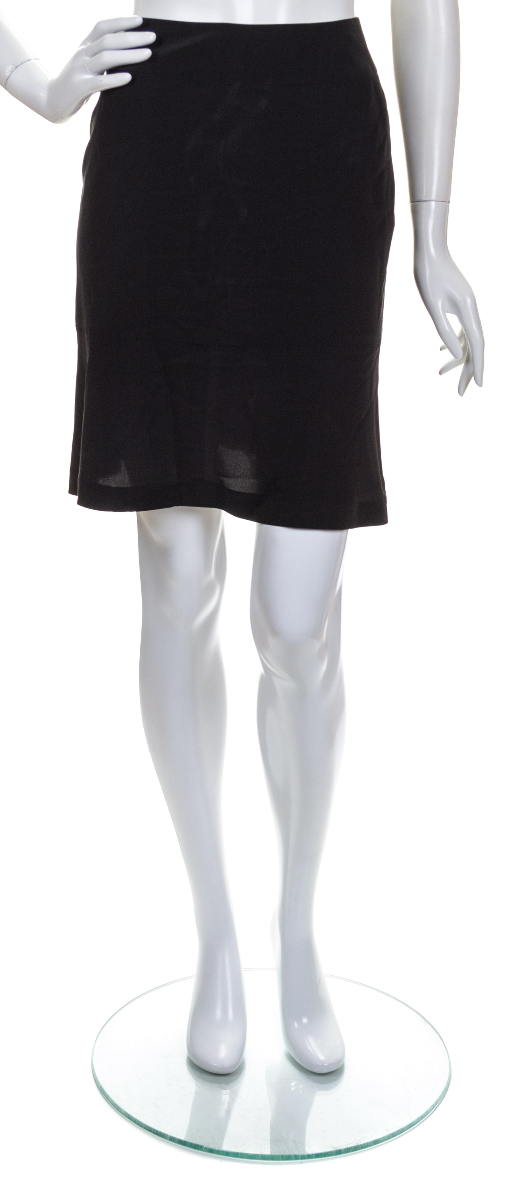 A Chanel Black Evening Suit, Size 38.
