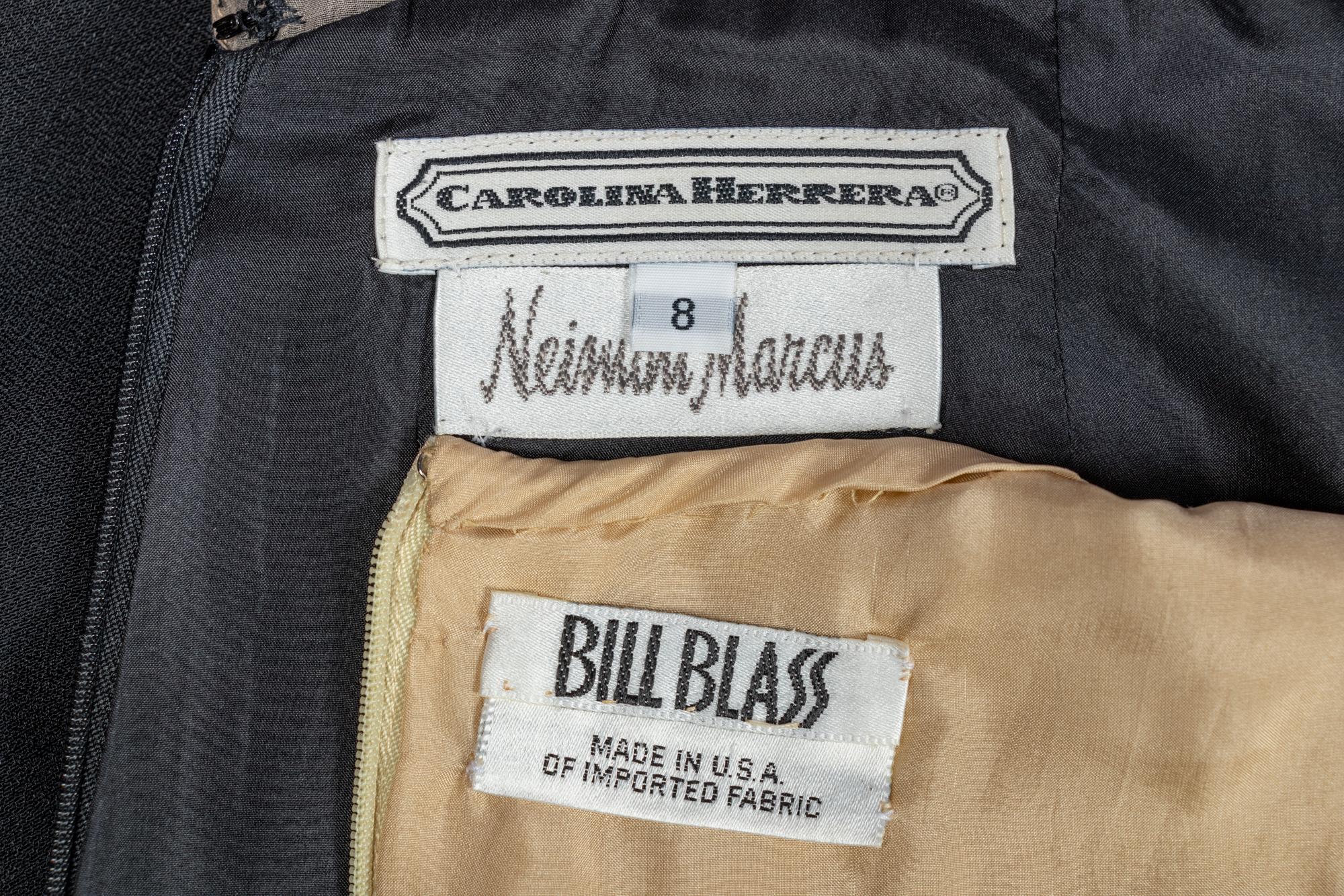 Two Dresses by Bill Blass and Carolina Herrera