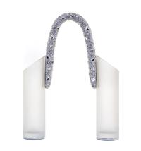 A Swarovski Glass Dualita Vase Height 11 inches.