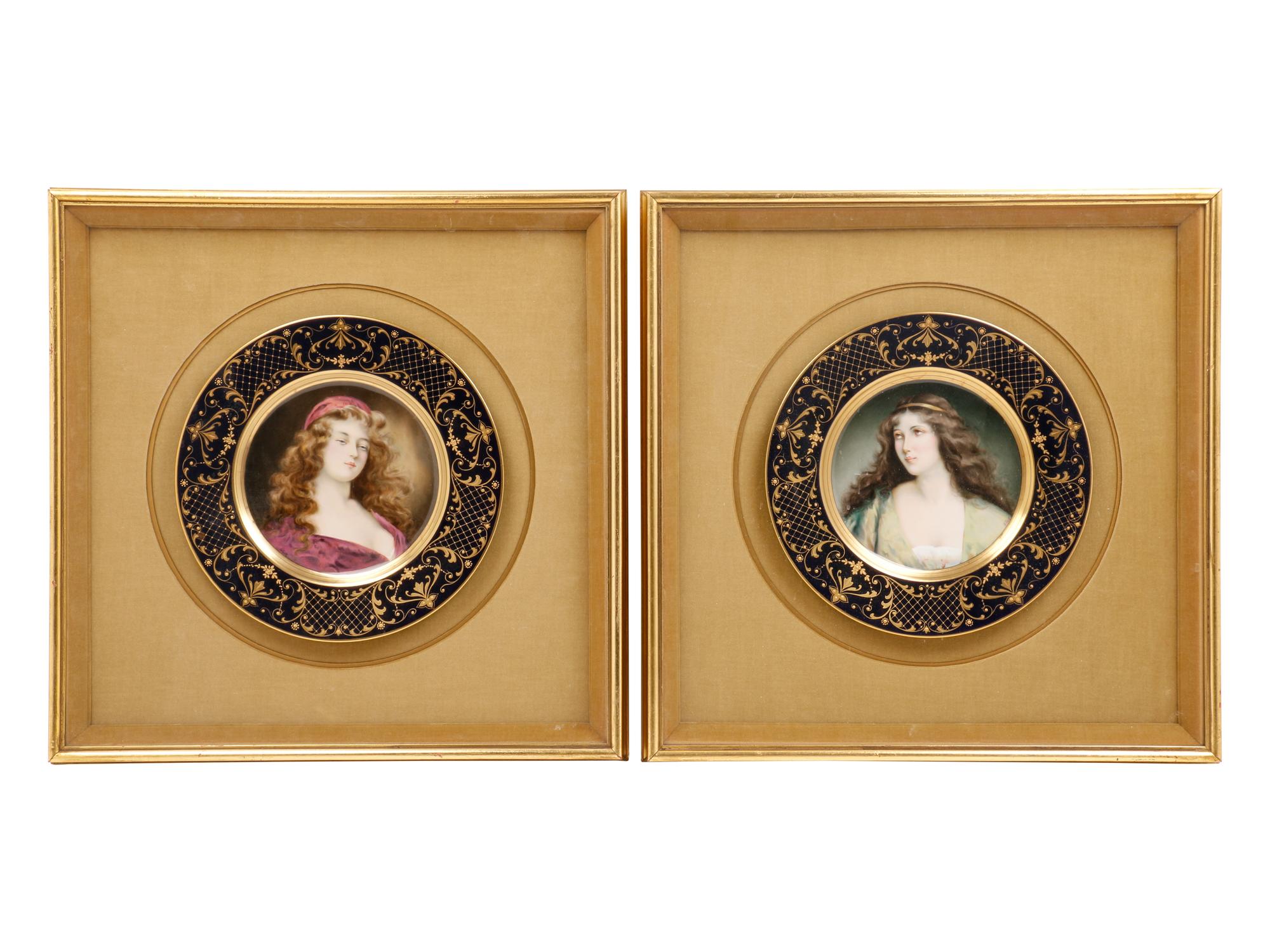 A Pair of Hutschenreuther Portrait Plates